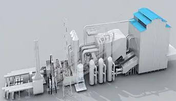Biomass Pyrolysis Gasifier Station